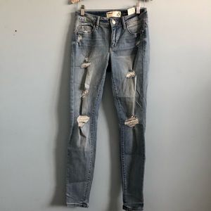 Distressed jeans